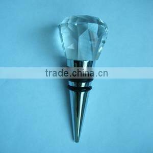 decorative wedding favors bottle stopper with crystal head