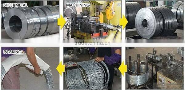 low price 2015 razor barbed wire for fencing of residences ( professional factory)