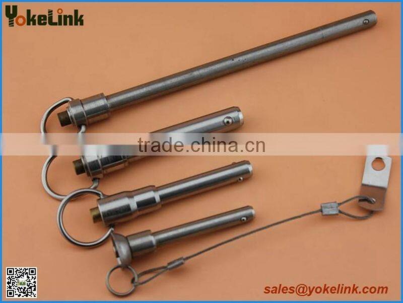 Quick release ball lock pin