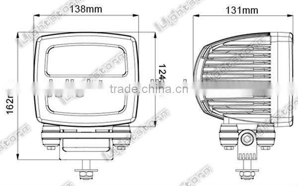 SUPER HOT 6 LED 60 WATT CREE LED WORK LIGHT IP 68 LED WORK LAMP HIGH POWER LED UTILITY LAMP