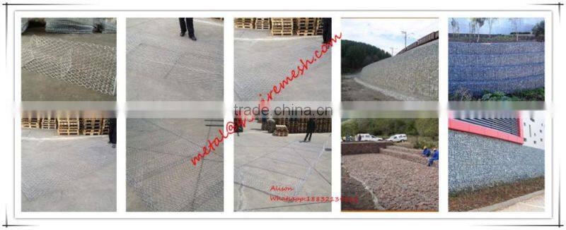 Hot-dip galvanized gabion box price with low carbon steel wire