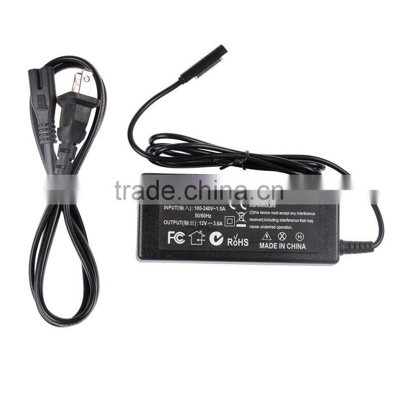 2015 Best Selling 12V 3.6A AC Adapter Cable for Microsoft Surface Pro 2