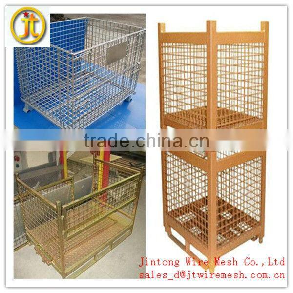 Steel Stacking Folding Warehouse Cages, Storage Cages