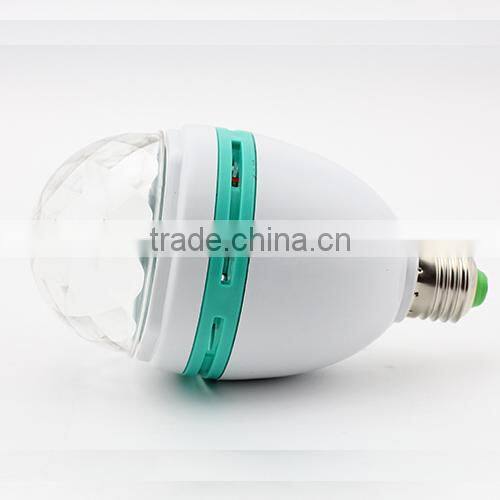 E27 RGB Crystal Ball Stage Lights Led Rotating Lamp For Party Disco DJ Bar