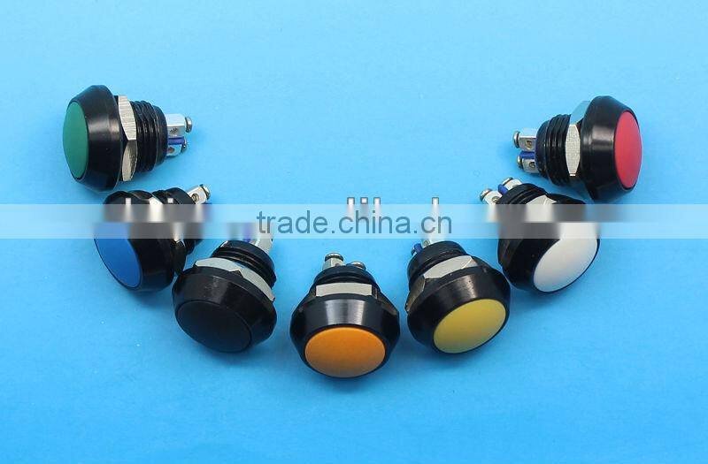 12mm metal waterproof momentary switch