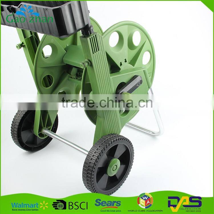 Professional garden supplier easy working hand-push type hose reel cart