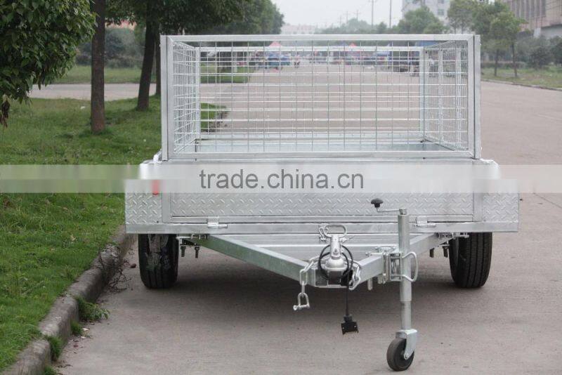 Professional manufactural fully welded Cage Trailer with Ramp (8x5'/ADR/Hot dip Gal) 2016
