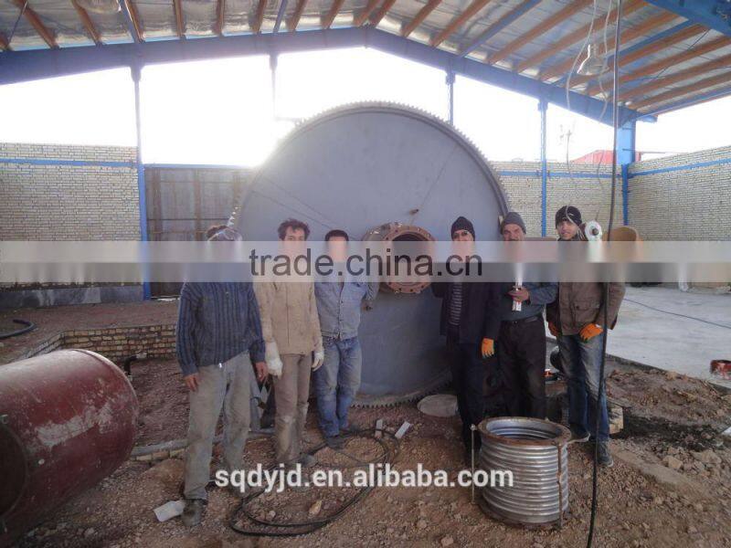 Waste Tyre To Diesel Refining Plant With Auto Feeding