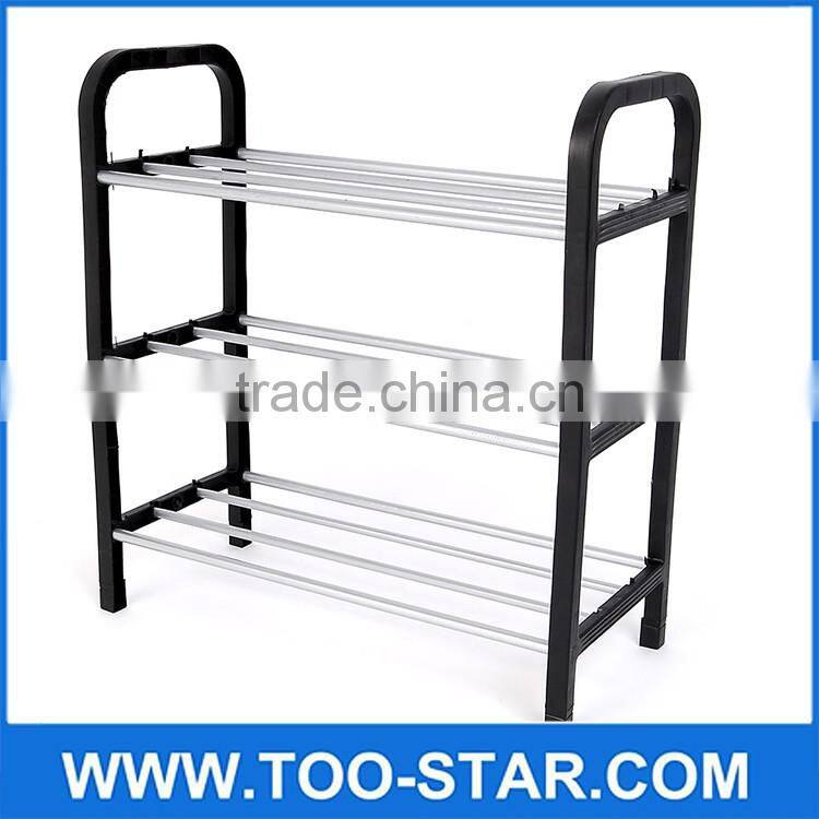 New 4 Tier steel storage shoe rack hanger Anti-corrosive steel tube The original plastic Easy installation DIY stand for shoes