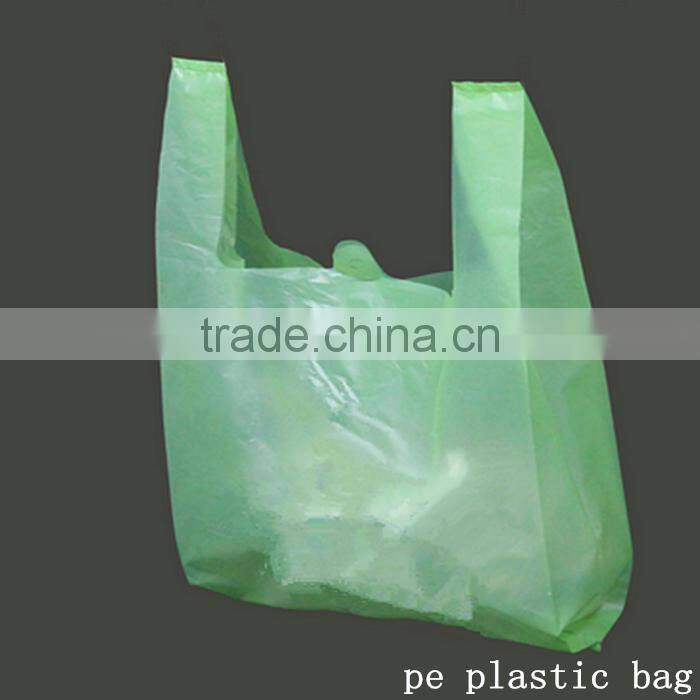 Fashion design custom biodegradable pe plastic bag for shopping