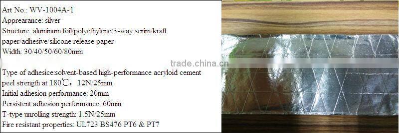 OEM new aluminum foil scrim kraft paper tape