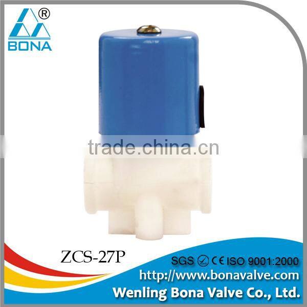 1/4'' normally closed plastic liquid solenoid valve ZCS-27P