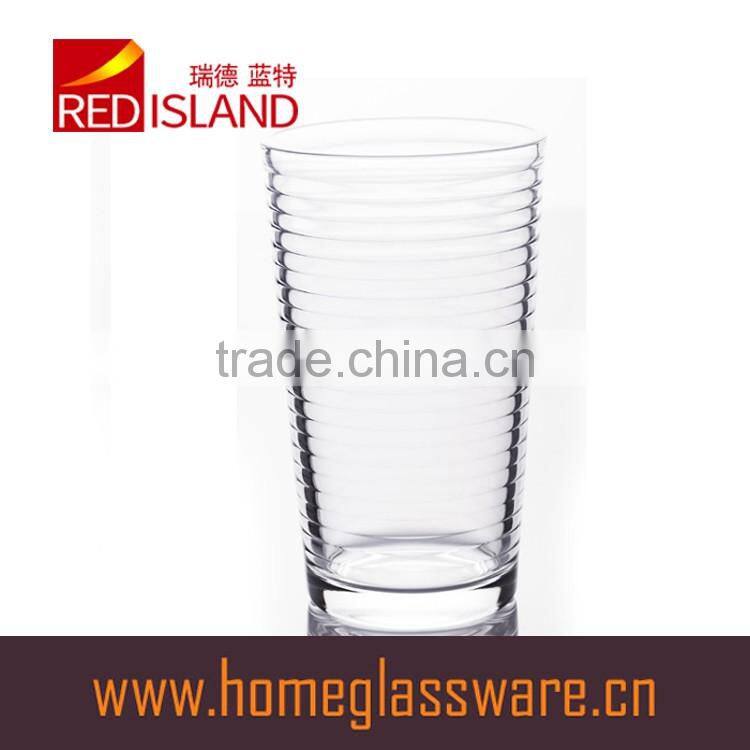 370ml clear glass cup for drinking
