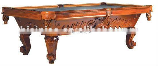 Hand carved classical wooden antique pool table,MOQ:1PCS(B68013)