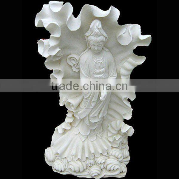 Small Marble Sitting Statue of Kwan-yin