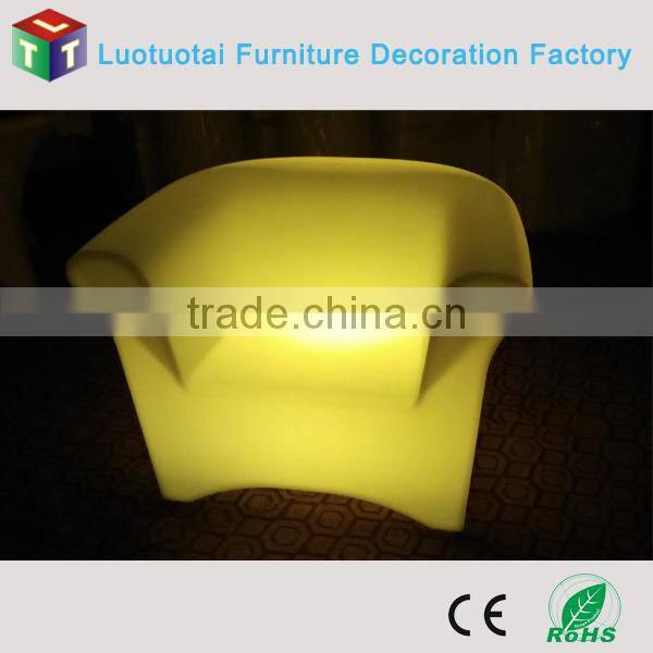 RGB glow single sofa / LED lighting furniture sofa