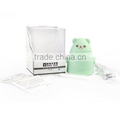 Creative Cartoon Bear Shape Humidifier, USB Mini Desktop Air Purifier