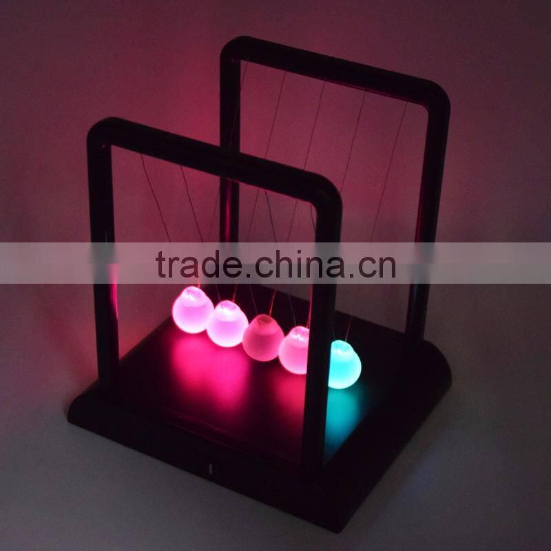 New Arrival Glowing Swing Ball, Newton Pool/ Seven Colors Balance Pool On Table For Decorate