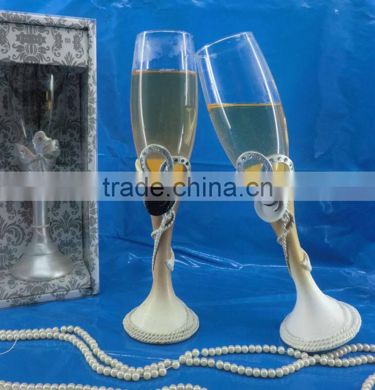 horseshoe champagne toasting flutes cowboy hat toasting flutes cowboy wine glass