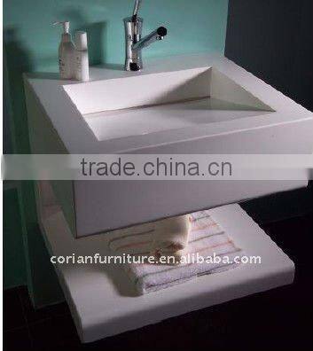 Corianfurniture newest design bathroom vanity/Bathroom Vanity Factory