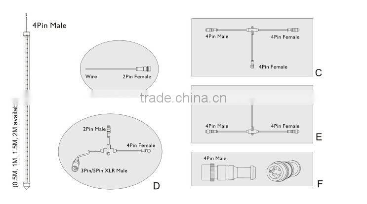 Led tube dmx meteor rgb multicolor color tube dmx