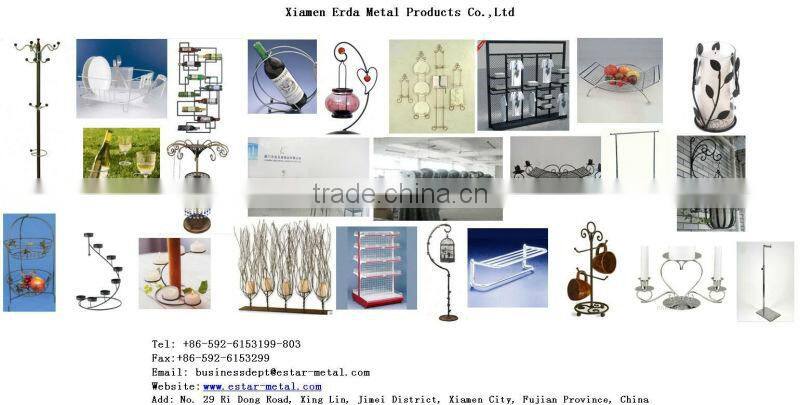 Wrought Iron Metal Double Wall Baskets Planters Shelves