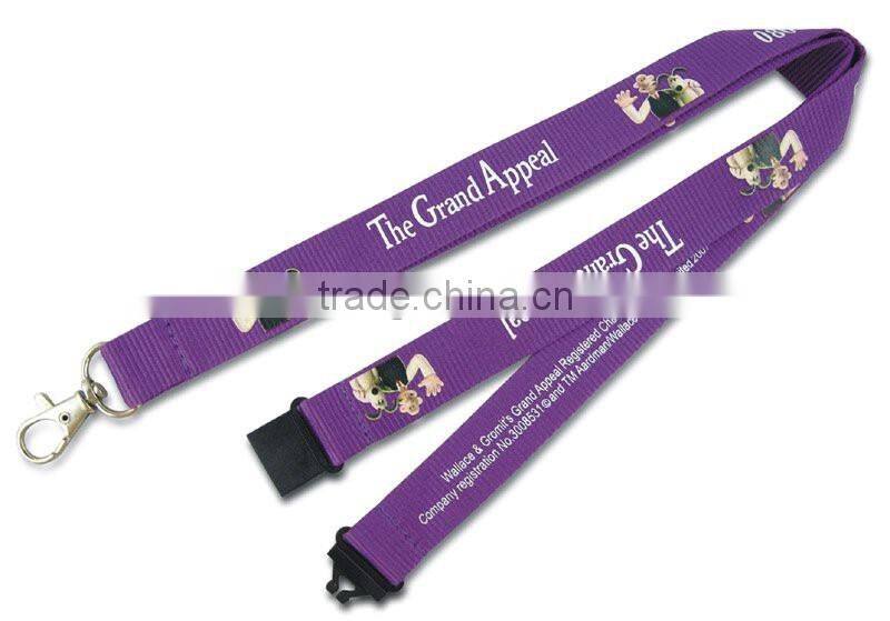 School meeting neck lanyard with detachable buckle