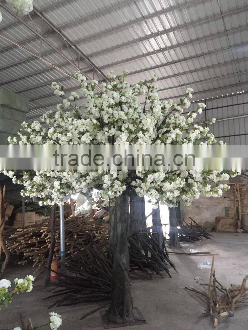 White birth Decorative large tree for wedding decoration cherry artificial tree wedding blossom tree