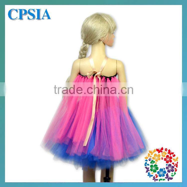 Fancy Red Blue Puffy Tutu Dress for Baby or Girls Boutique Style Halloween Flower Girl Dress up