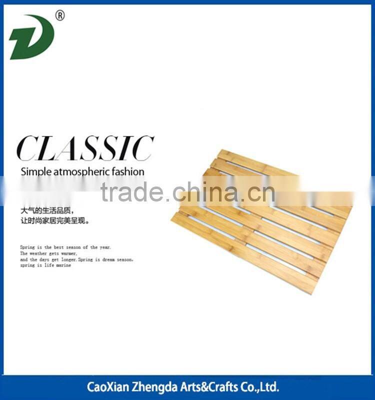 Fancy bamboo / wooden bath mat / shower floor / shoe tray