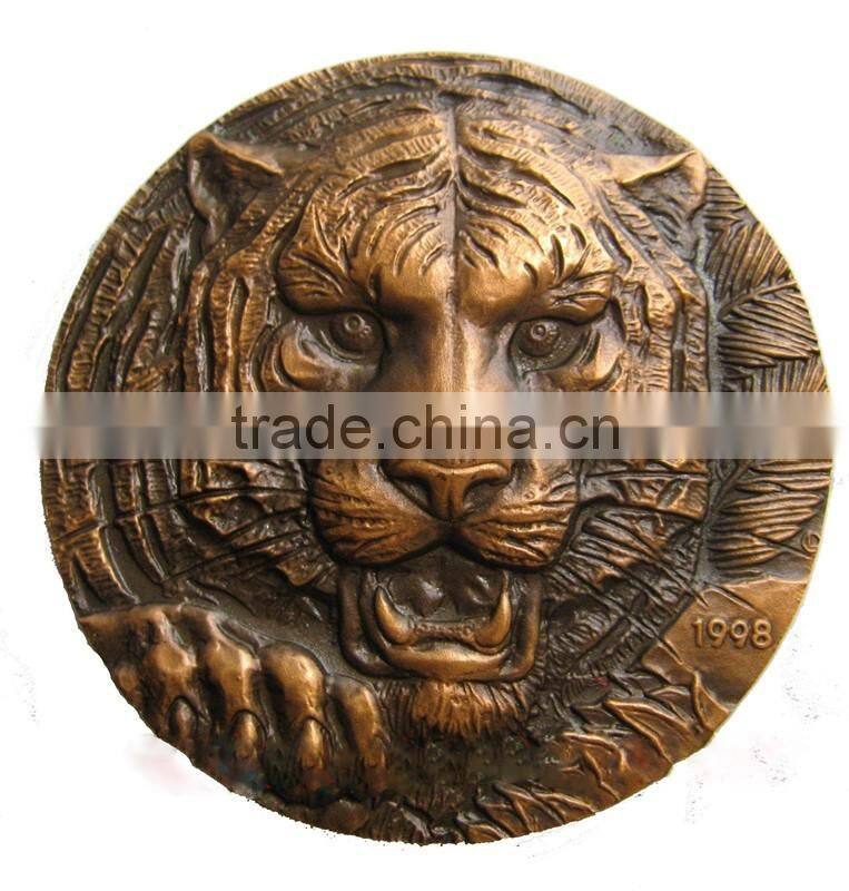 Best selling bronze tiger relief statue sale