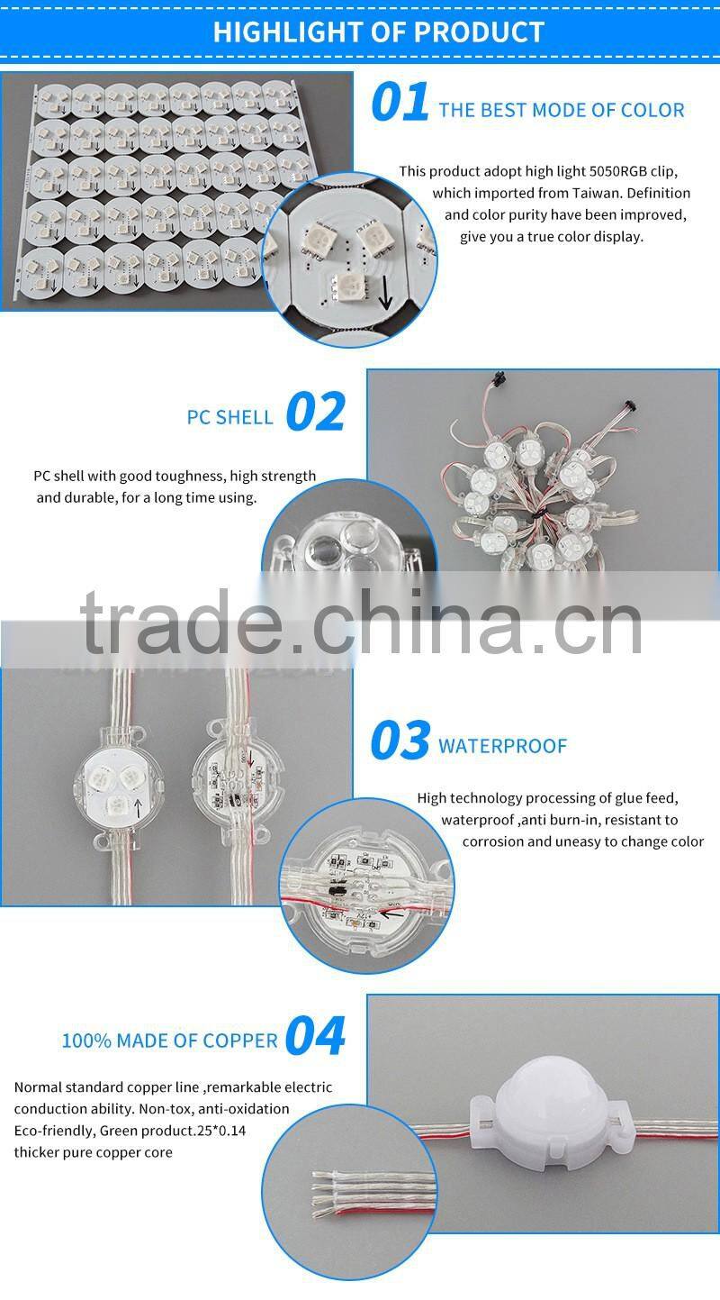 Color changing outdoor christmas LED pot lights/ merry christmas string light/ LED string light
