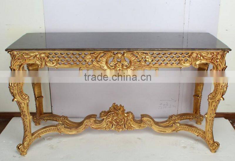 French Style Hallway Console Table With Mirror