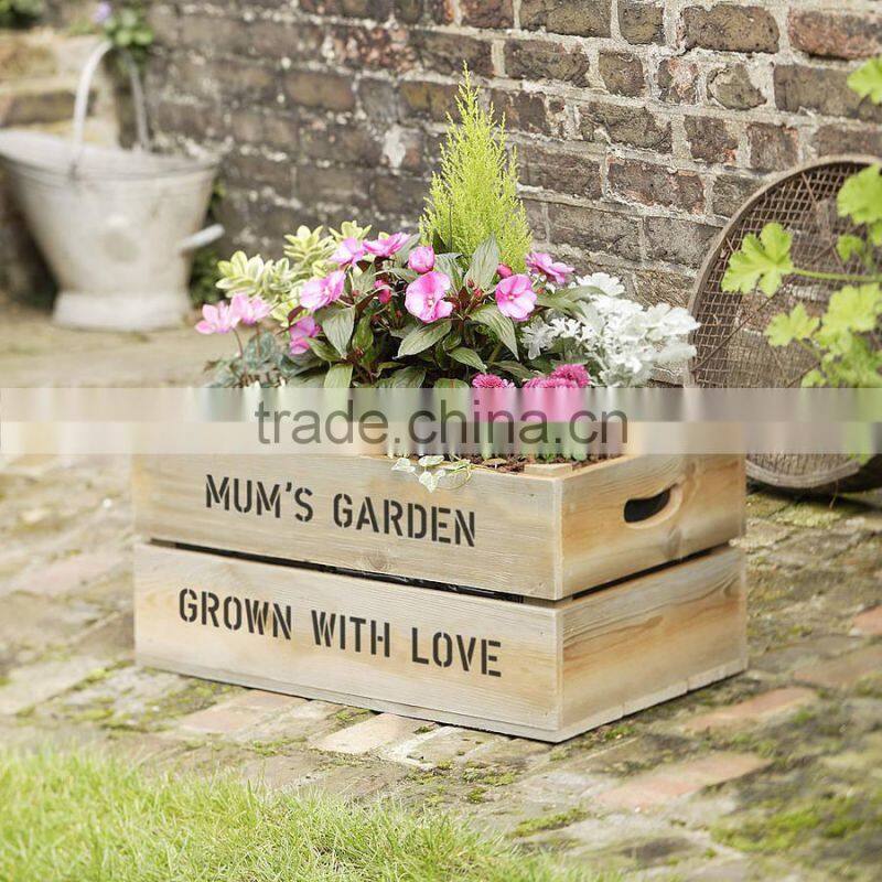 Hot sale small wood box, indoor planter boxes, wood planter box