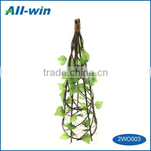 Garden tool decorative easy use willow flower obelisk climbing plants support