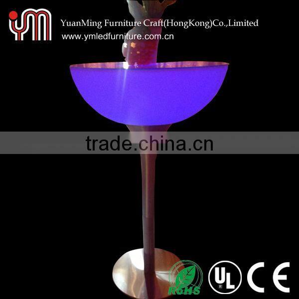 Hight Quality PE Materail Led Illuminated Cocktail Table
