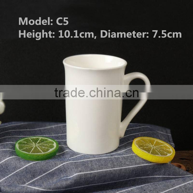 Wholesale ceramic customize sublimation cheap plain white mug