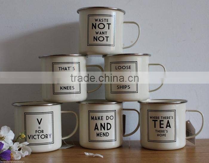 Promotional camp mug metal camp mug