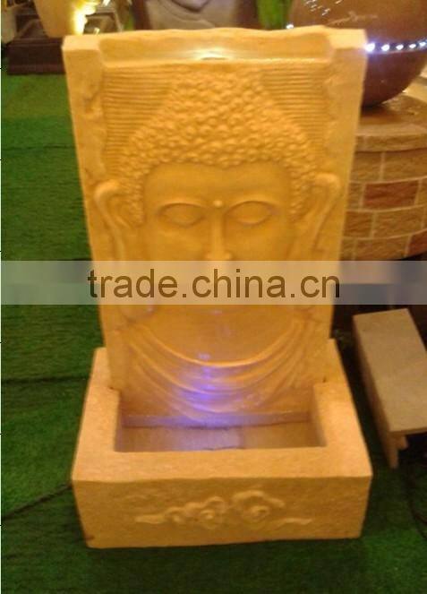 pool shape buddha sandstone fountain