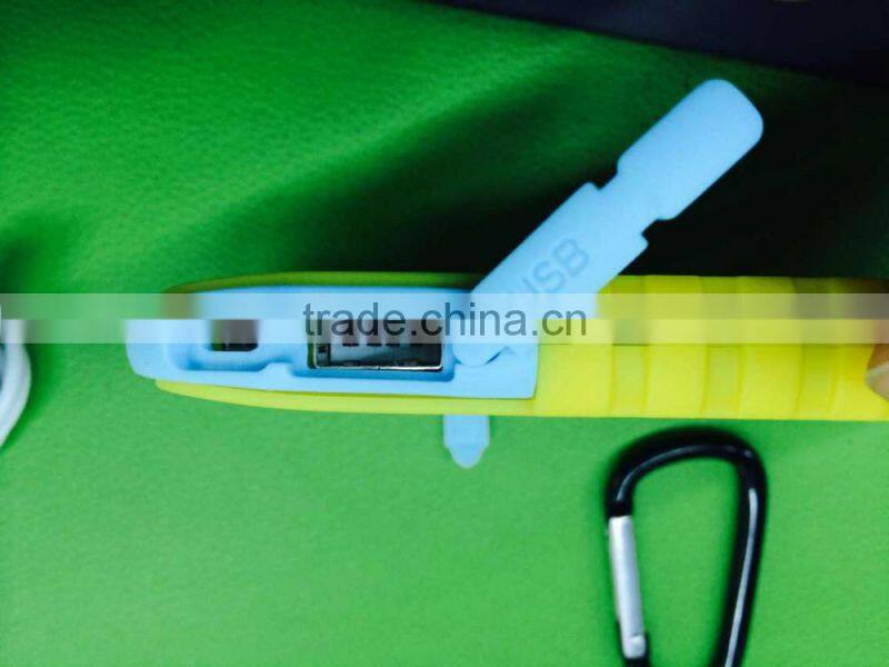waterproof Solar power bank capacity 10000mAh with AC charger and USB cord for mobile phones and USB devicecs