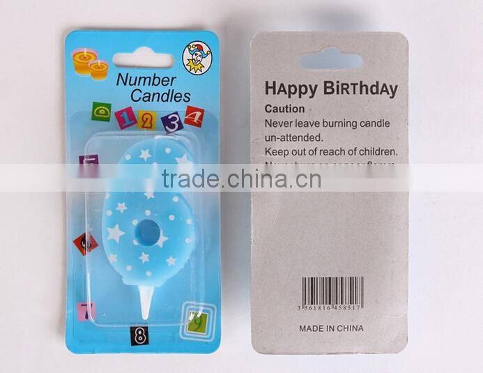 Pentagram Pattern Numbers Happy Birthday Candle