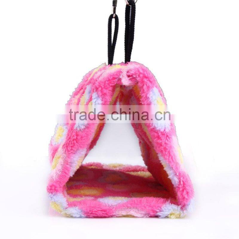 Plush Snuggle Bird Hammock Hanging Snuggle Cave Happy Hut Bird Parrot Hideaway