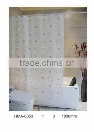 Custom printed shower curtains