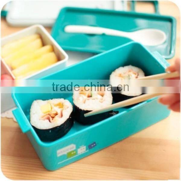 Lunch Box & Chopsticks MADE IN CHINA Bento Lunchbox Plastic,CUSTOM plastic lunch box,hot new product for 2015