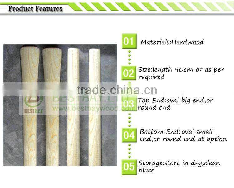 painted wooden hoe handle,pickaxe handle,wood tool handle