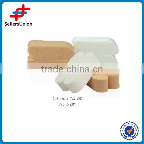 Small foundation make up powder puff, refillable and nature cosmetic powder puff
