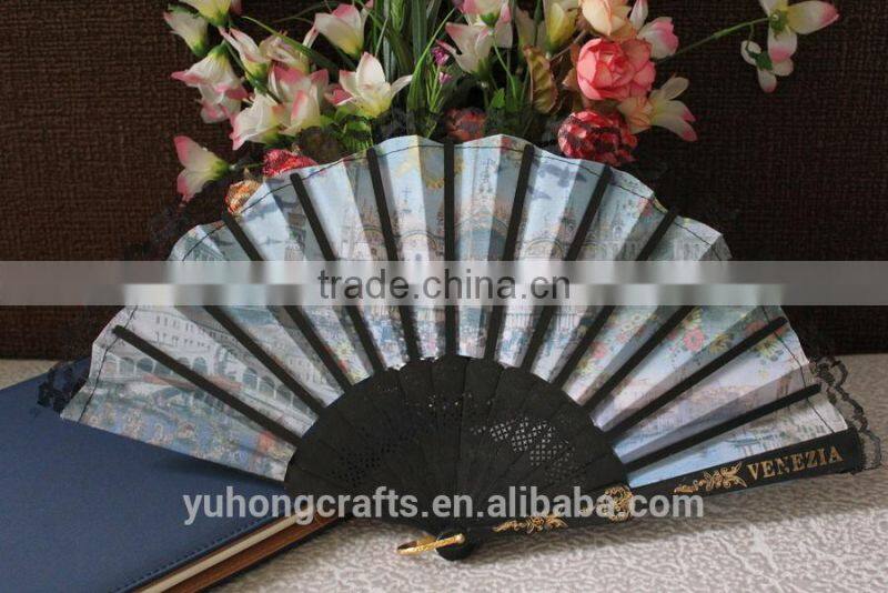 Spanish lace hand fan for party