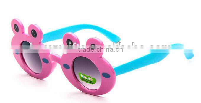 Wholesale Fashion Kids Sunglasses Plastic Eyeglasses Frog Shape Sunglasses