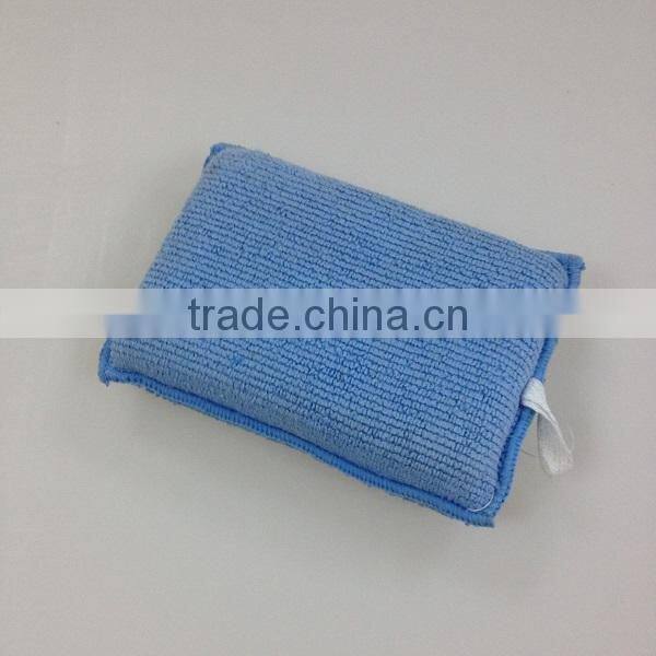 High water absorption dish scourer pad microfiber kitchen sponge