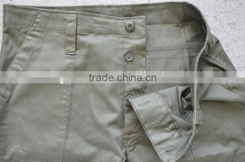 Manufacturer of Lybian OD Green 65%C 35%P Summer Military Uniforms